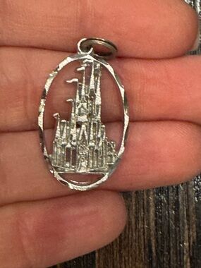 Vintage Disney Silver Cinderella’s Castle Charm - Jewelry Walt Disney Sterling